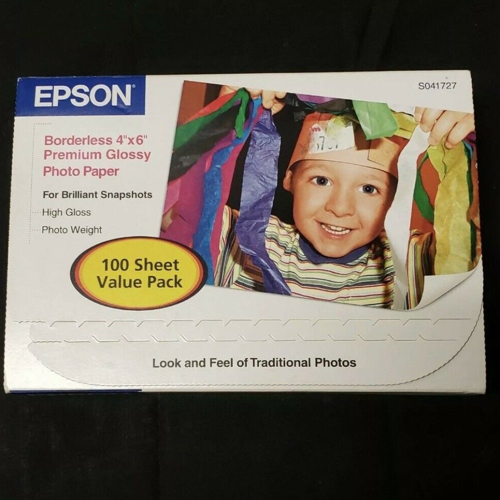 Epson Borderless 4x6" Photo Paper 72 Sheets  *NEW*